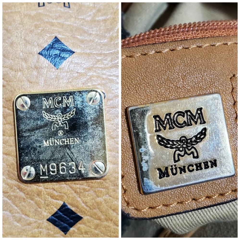 Authentic MCM Cognac Visetos 2way Shoulder Bag - Picture 2 of 11